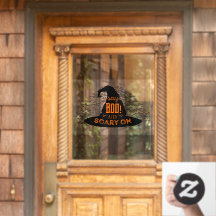 Witches som säger Boo och Scary på Halloween