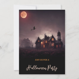 Witches Spooky Lair Halloween Inbjudningar
