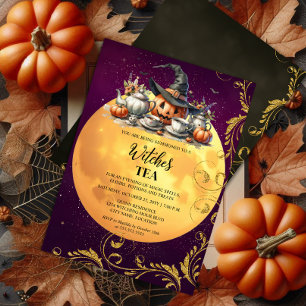 Witches Tea Party Inbjudningar