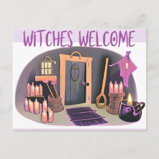 Witches Välkommen Vykort (Framsida)