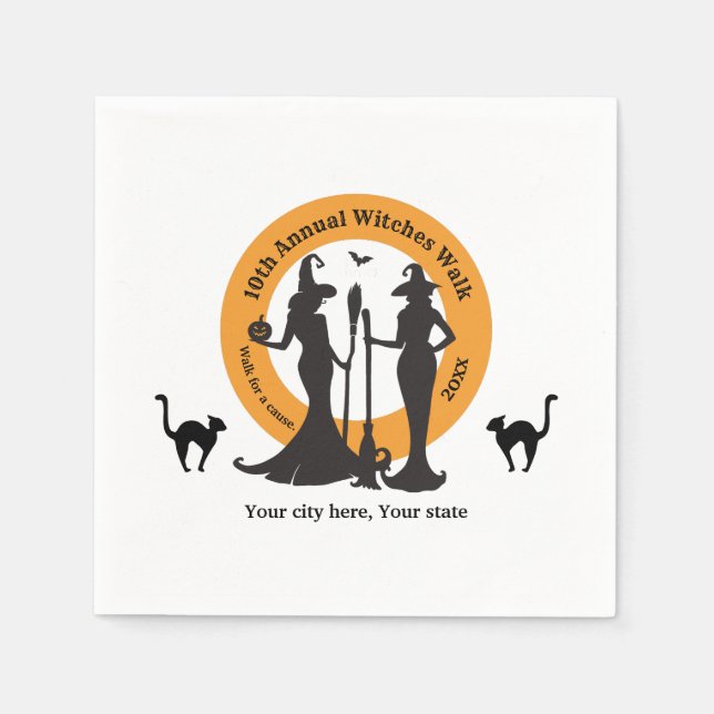 Witches Walk Event Cocktail Pappersservett (Framsidan)