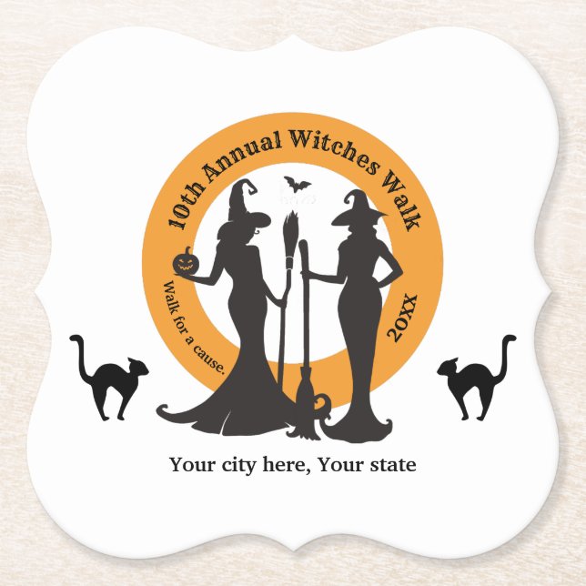 Witches Walk Event Pappersunderlägg Underlägg Papper (Framsida)