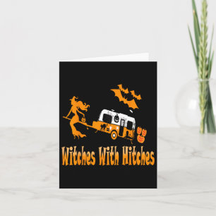 Witches with Hitches Camping Roligt Halloween Kort