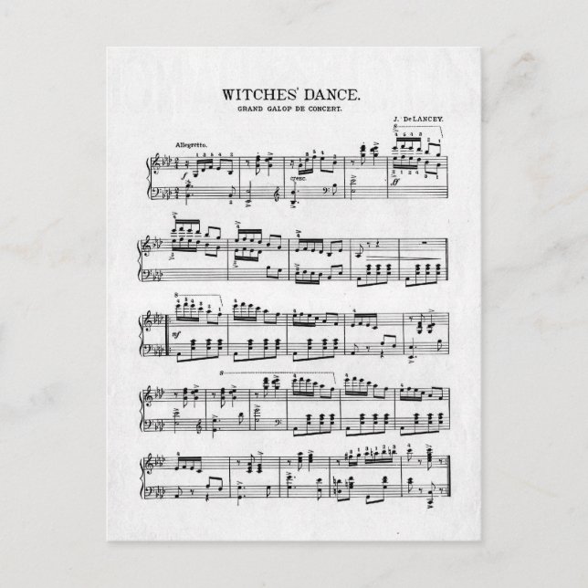 Witches'Dance Vykort (Framsida)