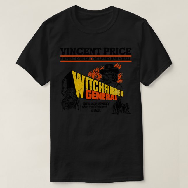 Witchfinder General Vincent Pris Folk Horror T Shirt (Design framsida)