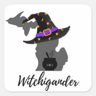 Witchigander Fyrkantigt Klistermärke