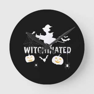 Witchinerad Halloween 2021Costume Funny Witch Rund Klocka