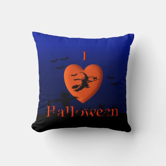 Witching Heart Halloween American Mojo Pillow Kudde (Framsida)