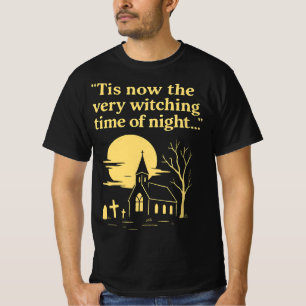 Witching Hour Halloween Spooky Gothic Church T Shirt