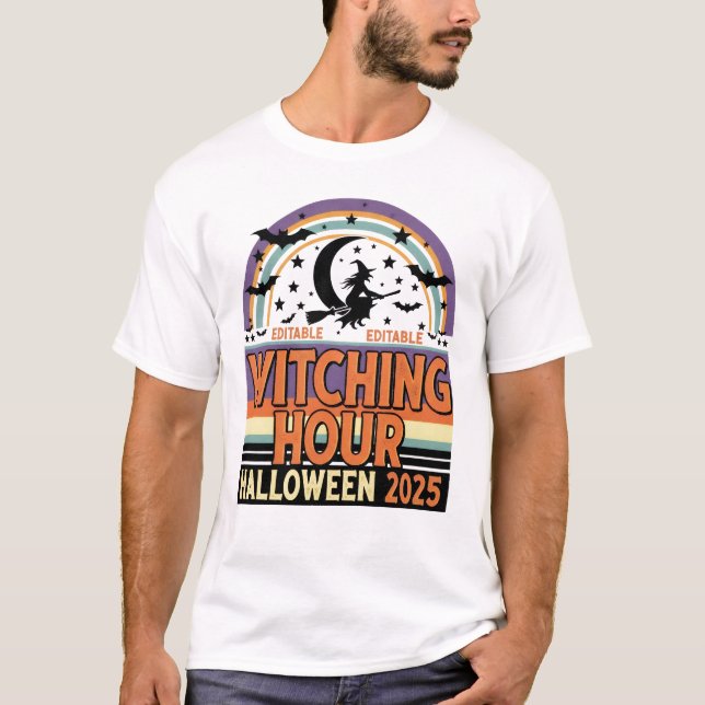 Witching Hour Halloween T-Shirt 2025 (Framsida)