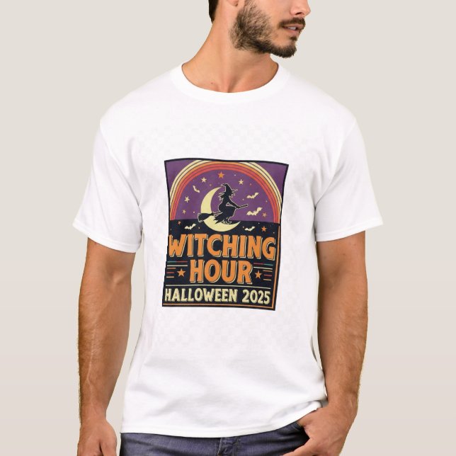Witching Hour Halloween T-Shirt 2025 (Framsida)