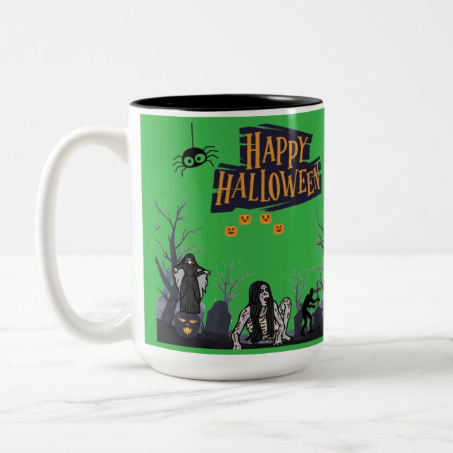 Witching Hour Whispers kellygrön Två-Tonad Mugg (Vänster)