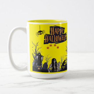 Witching Hour Whispers yellow Två-Tonad Mugg