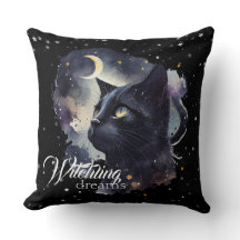 Witchling Dreams Black Cat and Stars