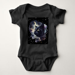Witchling Dreams Black Cat and Stars T Shirt