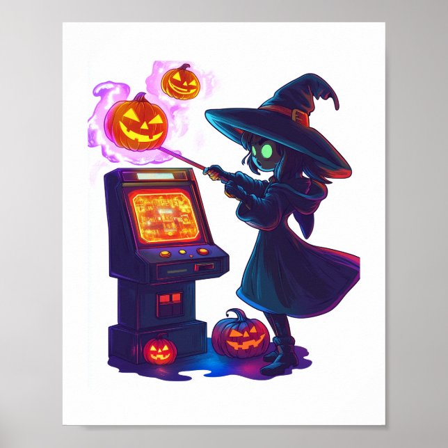 Witch's Arcade Night Poster (Framsidan)