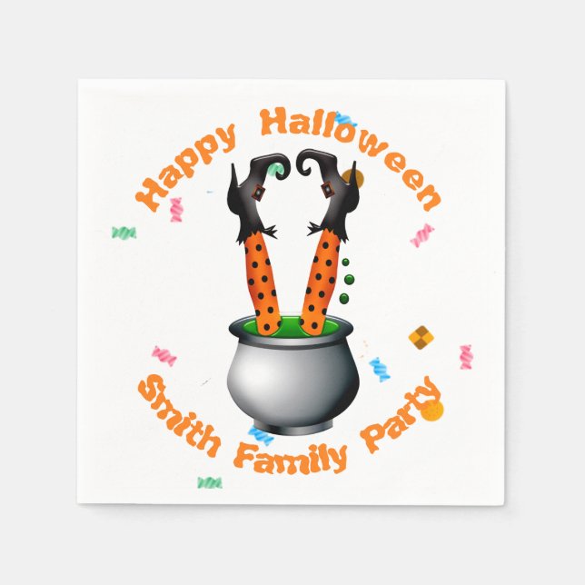 Witch's Ben & Brew in Orange & Black Pappersservett (Framsidan)