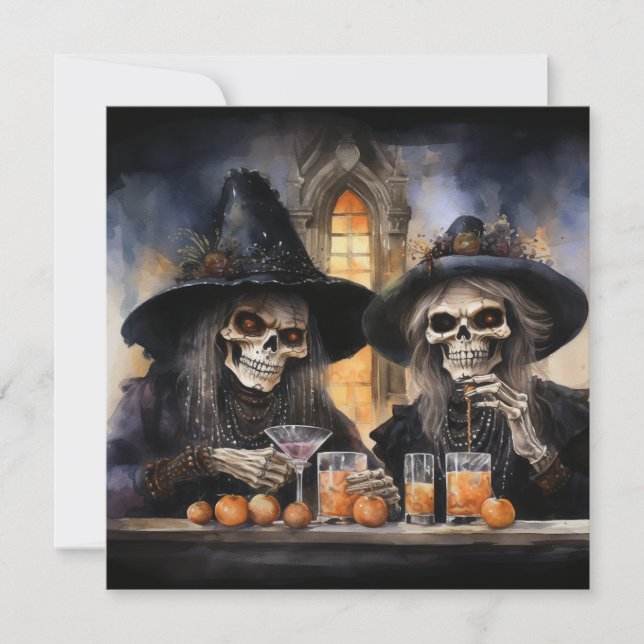 🔮 "Witch's Brew & Crew" 🍹 🔮 Inbjudningar (Framsida)