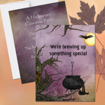 Witch's Brew Halloween-inbjudan