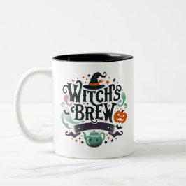 Witch's Brew-Halloween Två-Tonad Mugg