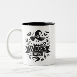 Witch's Brew-Halloween Två-Tonad Mugg