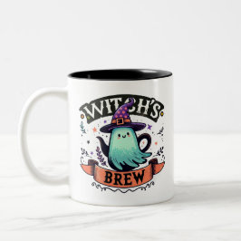 Witch's Brew-Halloween Två-Tonad Mugg