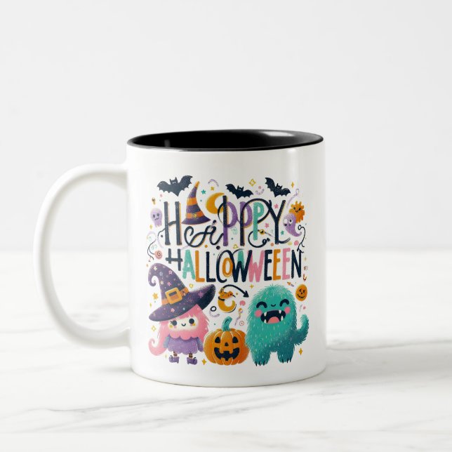 Witch's Brew-Halloween Två-Tonad Mugg (Vänster)