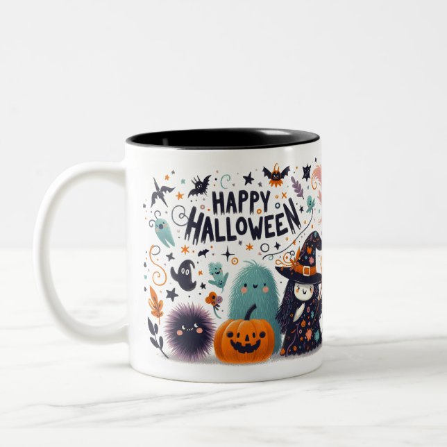 Witch's Brew-Halloween Två-Tonad Mugg (Vänster)