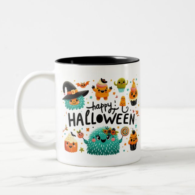 Witch's Brew-Halloween Två-Tonad Mugg (Vänster)