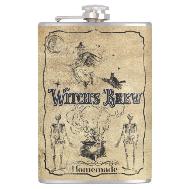 Witch's Brew - Mörk Gothic Humor Fickplunta (Framsidan)