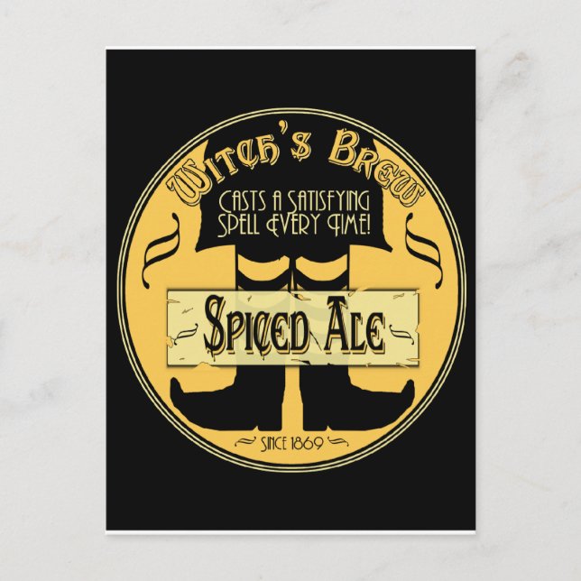 Witch's Brew Vykort (Framsida)