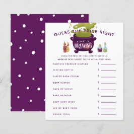 Witch's Cauldron Baby Shower gissar den Prisa Höge