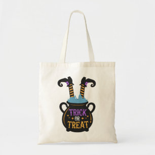 Witch's Cauldron Bus eller godis Bag Tygkasse