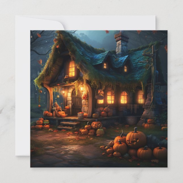 Witch's Cottage: Witchwood Retreat Inbjudningar (Framsida)