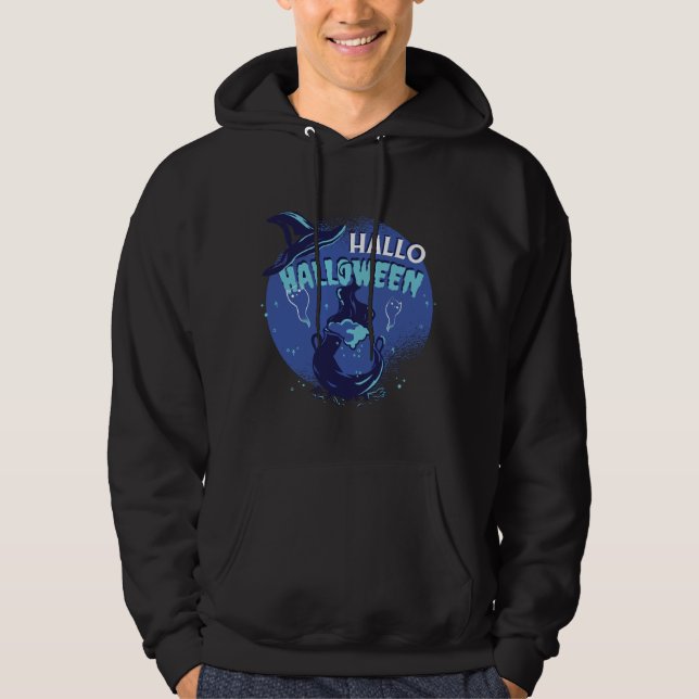Witchs Hat Halloween Design Design Hoodie (Framsida)