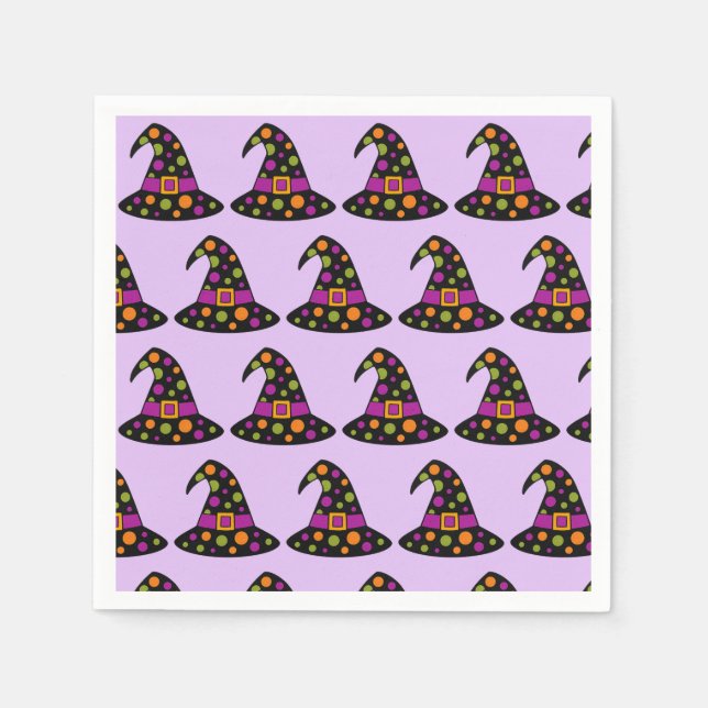 Witch's Hat Halloween Pappersservett (Framsidan)