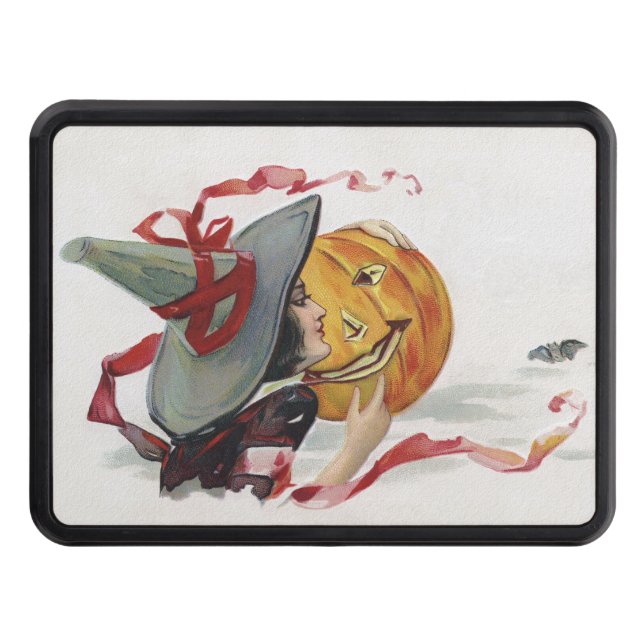 Witch's Kiss: en Jack o lantern på Halloween Dragkroksskydd (Framsidan)