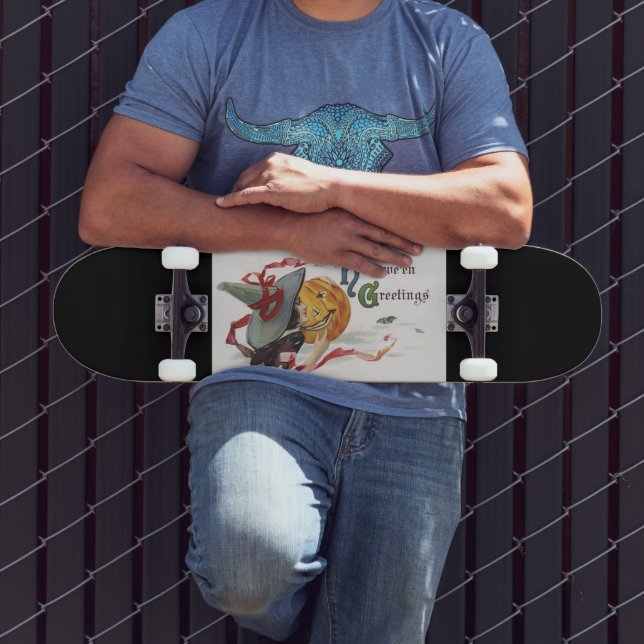 Witch's Kiss: en Jack o lantern på Halloween Mini Skateboard Bräda 18,5 Cm (Utomhus 3)