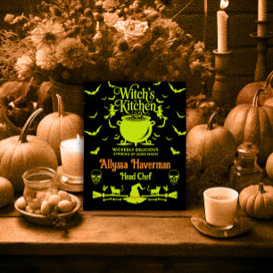 Witch's Kitchen Personalizable Halloween Poster