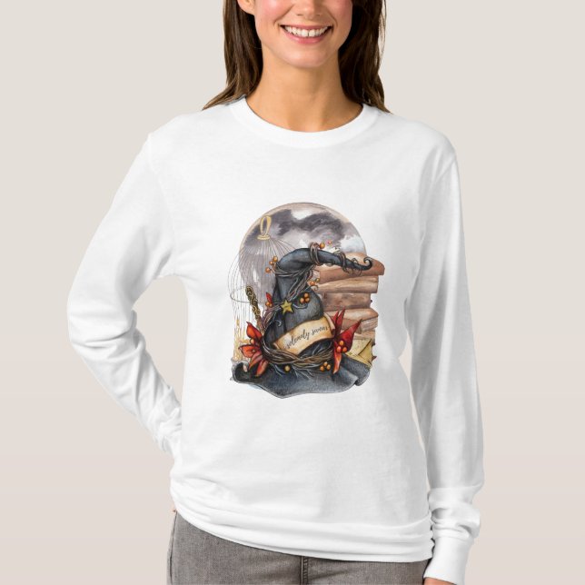 Witch's Lycka till Charms T Shirt (Framsida)