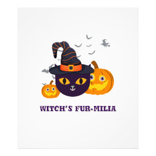 Witch's Päls-Malls Halloween Fototryck