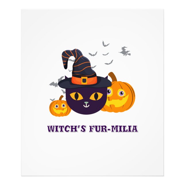 Witch's Päls-Malls Halloween Fototryck (Framsidan)