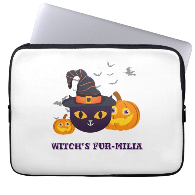 Witch's Päls-Malls Halloween Laptop Fodral (Framsidan)