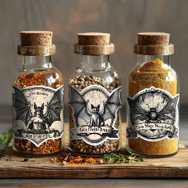 Witch's Pantry Spice Label Potion Flaska Stickers Klistermärken