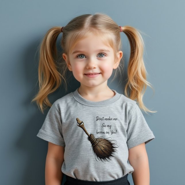 Witch's Pet Broom T Shirt (Good broom... he listens well.)