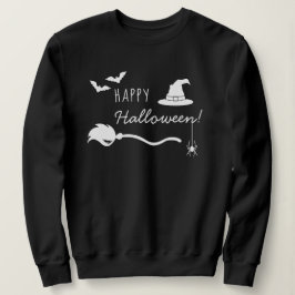 Witch's Saker, Spider, Fladdermus Happy halloween  T Shirt