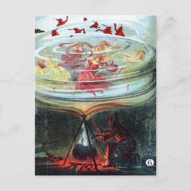 Witch's Whirl Waltzes Vykort (Framsida)