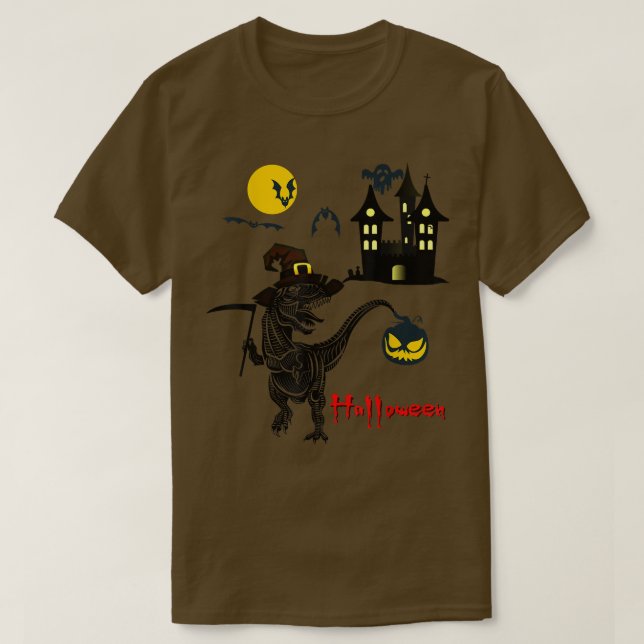 Witchsaurus T Re Dinosaur Witch Saurus Family HALL Shirt (Design framsida)