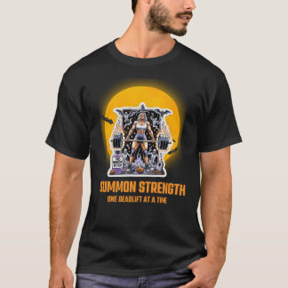 WitchWorkouts: Summon Strength, One Deadlift at på T Shirt