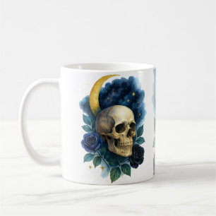 Witchy Aesthetic Gothic Blommigt Halloween Creepy Kaffemugg
